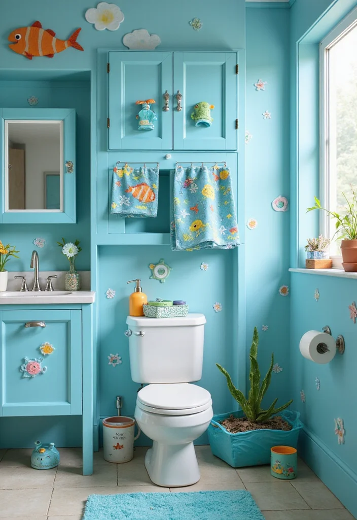12 Unisex Kids Bathroom Ideas for Bright Playful Shared Use 2. Under the Sea Exploration