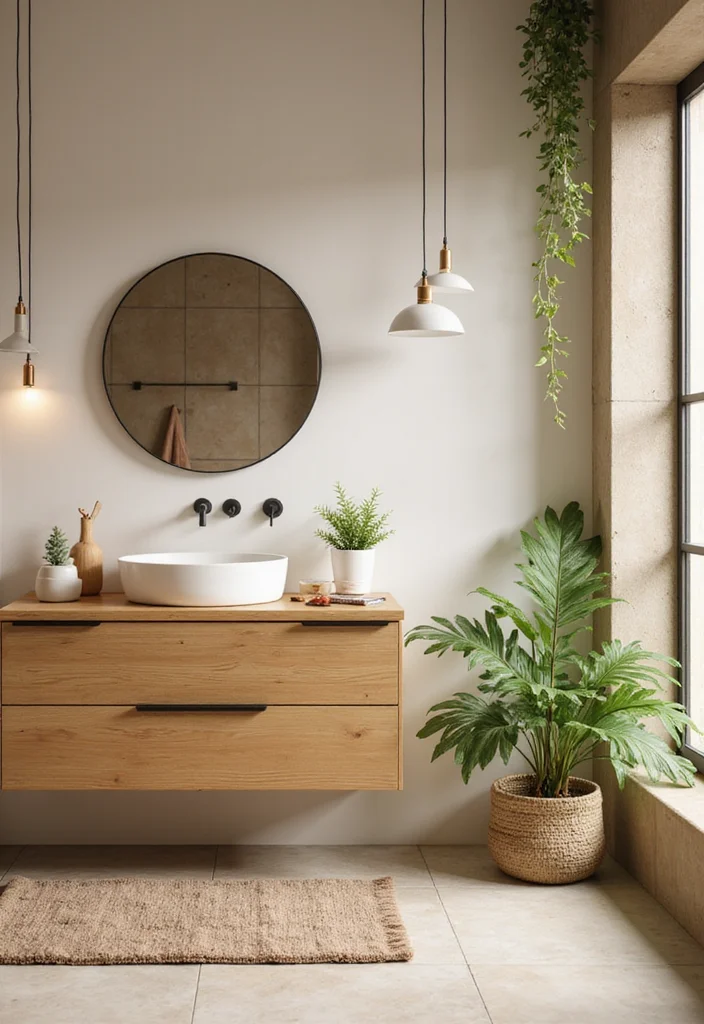 12 Unisex Kids Bathroom Ideas for Bright Playful Shared Use 4. Eco Friendly Minimalism