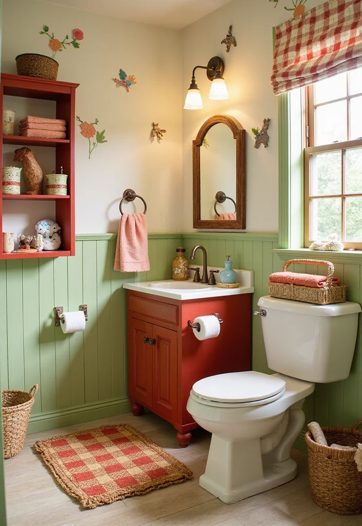 12 Unisex Kids Bathroom Ideas for Bright Playful Shared Use 6. Farmyard Fun