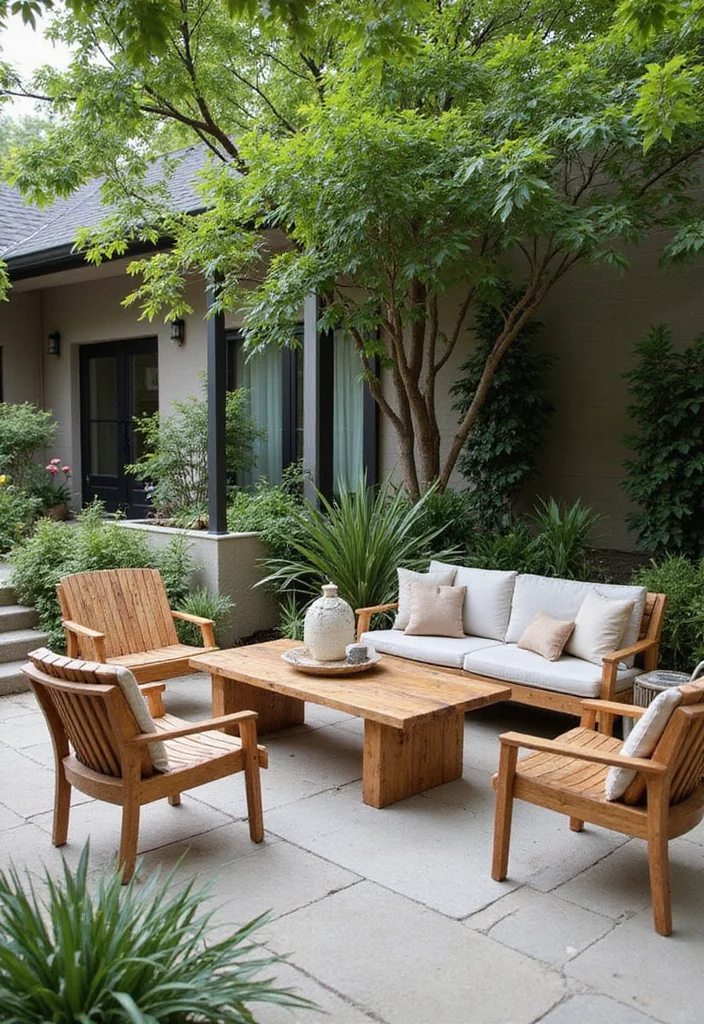 14 Backyard Pool and Patio Ideas for Relaxing Social Living 23 14 Backyard Pool and Patio Ideas for Relaxing Social Living 3. Eco Friendly Outdoor Furniture