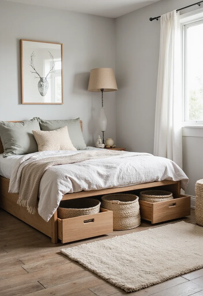 14 Bedroom Interior Ideas for Calm Warm Cohesive Style 10. Mindful Organization