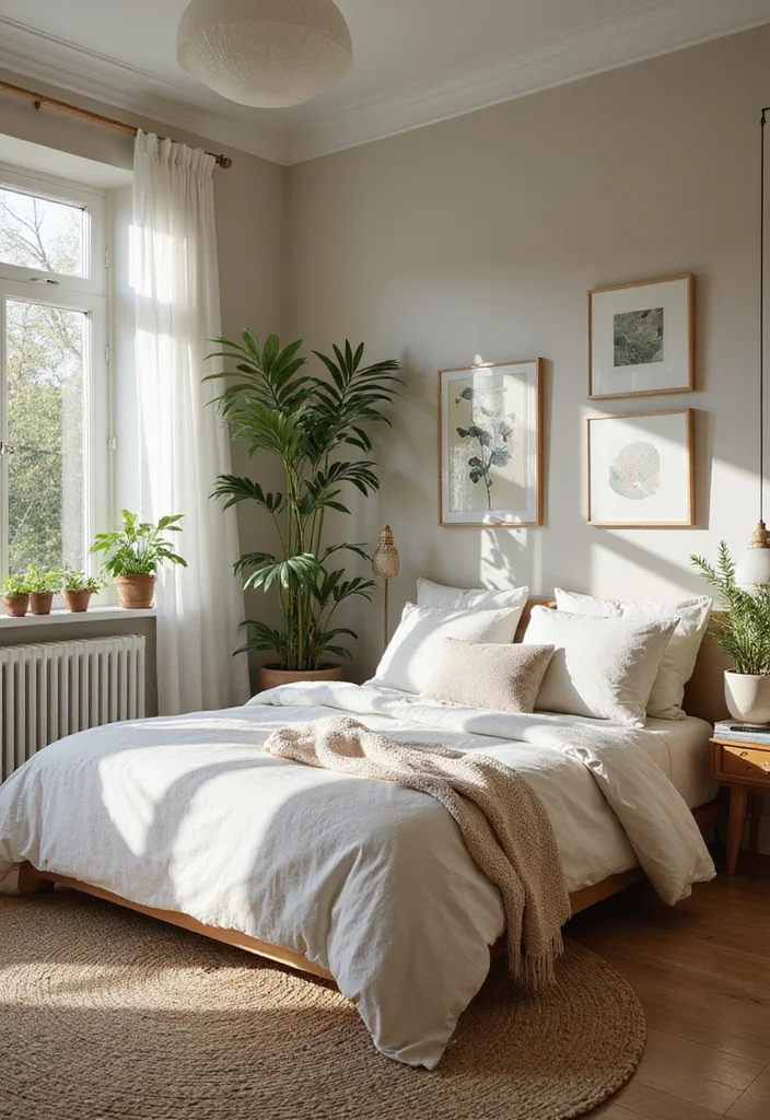 14 Bedroom Interior Ideas for Calm Warm Cohesive Style 6. Incorporating Biophilic Design