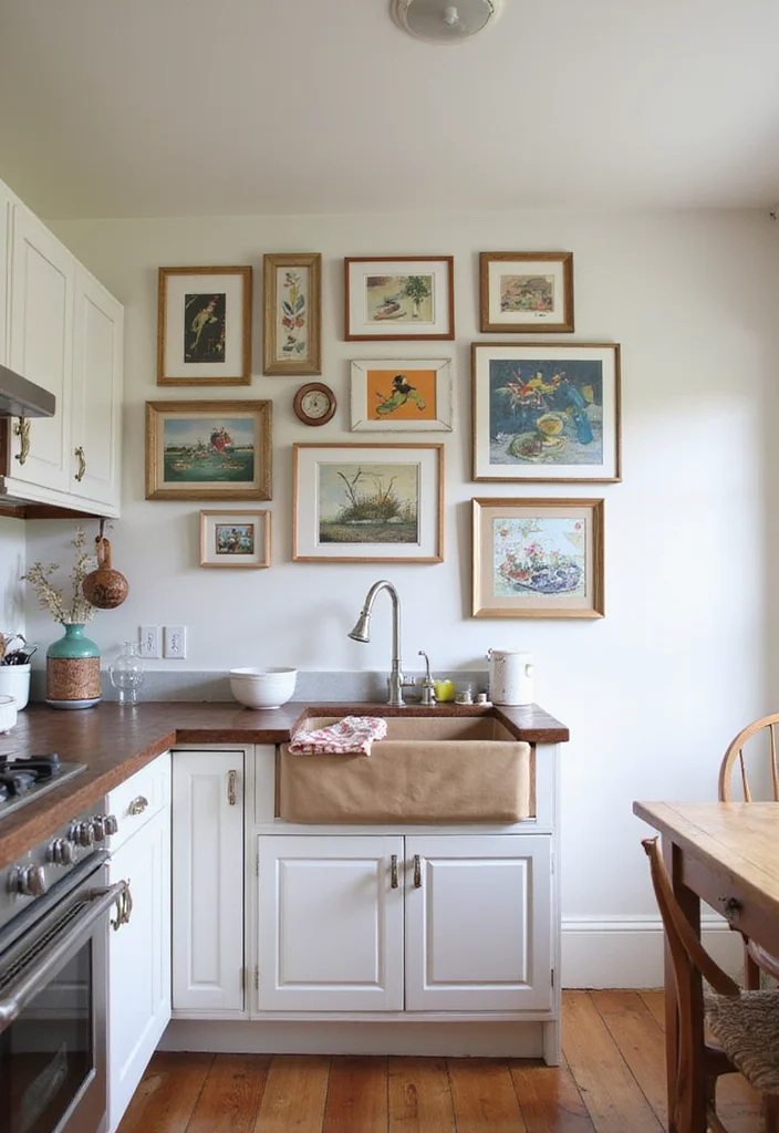 14 Colourful Kitchen Ideas for Bright Fun Cheerful Energy 10. Whimsical Wall Art