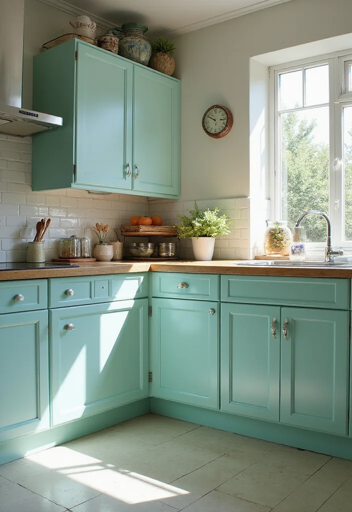 14 Colourful Kitchen Ideas for Bright Fun Cheerful Energy 2. Colorful Cabinets