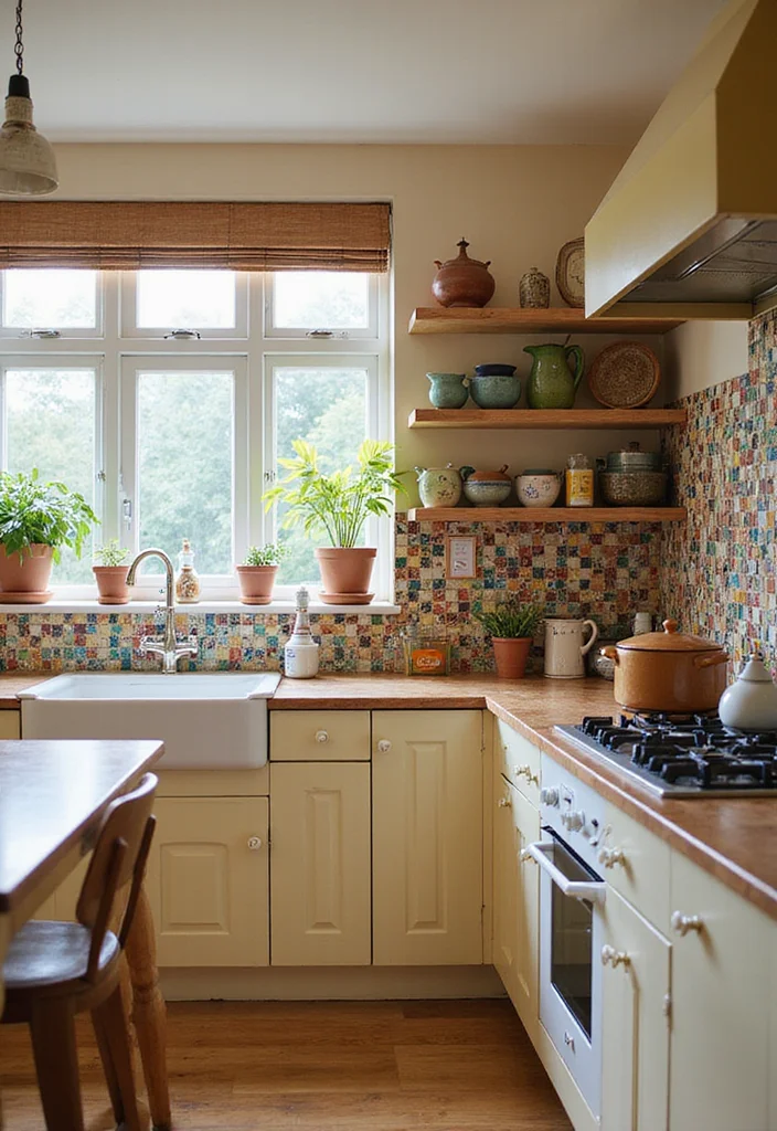 14 Colourful Kitchen Ideas for Bright Fun Cheerful Energy 4. Playful Backsplash Designs