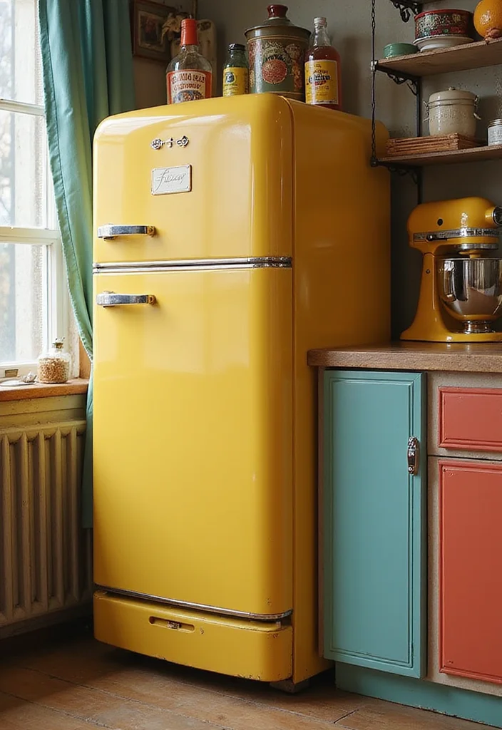 14 Colourful Kitchen Ideas for Bright Fun Cheerful Energy 8. Colorful Appliances