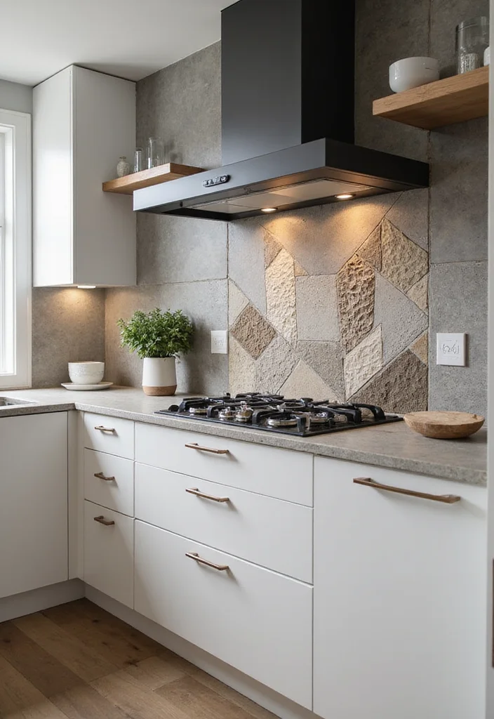 14 Contemporary Kitchen Ideas for Sleek Modern Functional Design 12. Unique Backsplash Designs