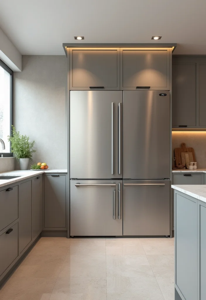 14 Contemporary Kitchen Ideas for Sleek Modern Functional Design 3. Integrated Appliances for a Sleek Look