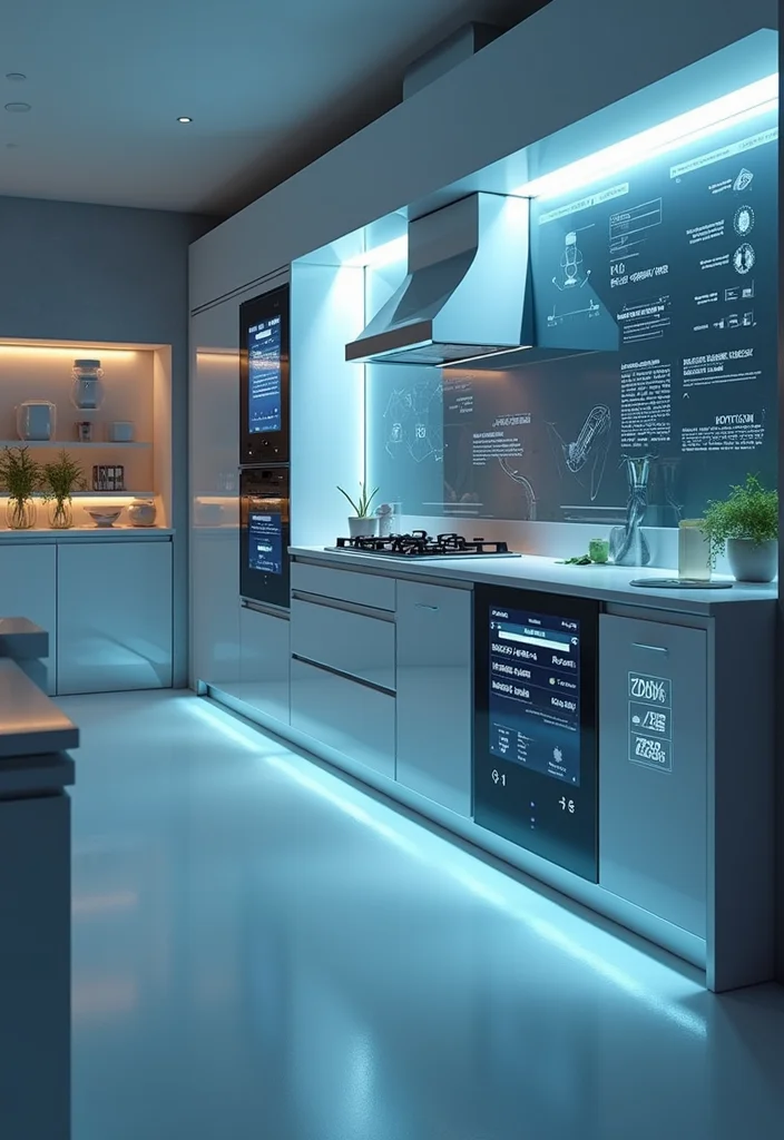 14 Contemporary Kitchen Ideas for Sleek Modern Functional Design 7. Smart Technology Integration