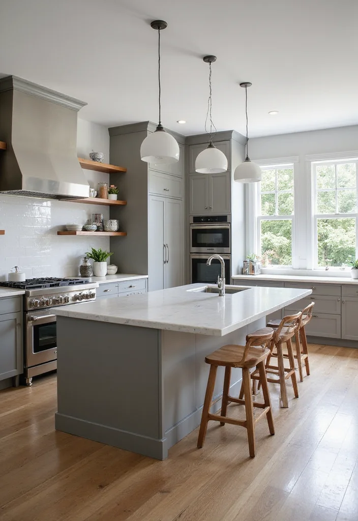 14 Contemporary Kitchen Ideas for Sleek Modern Functional Design 9. Multi Functional Islands