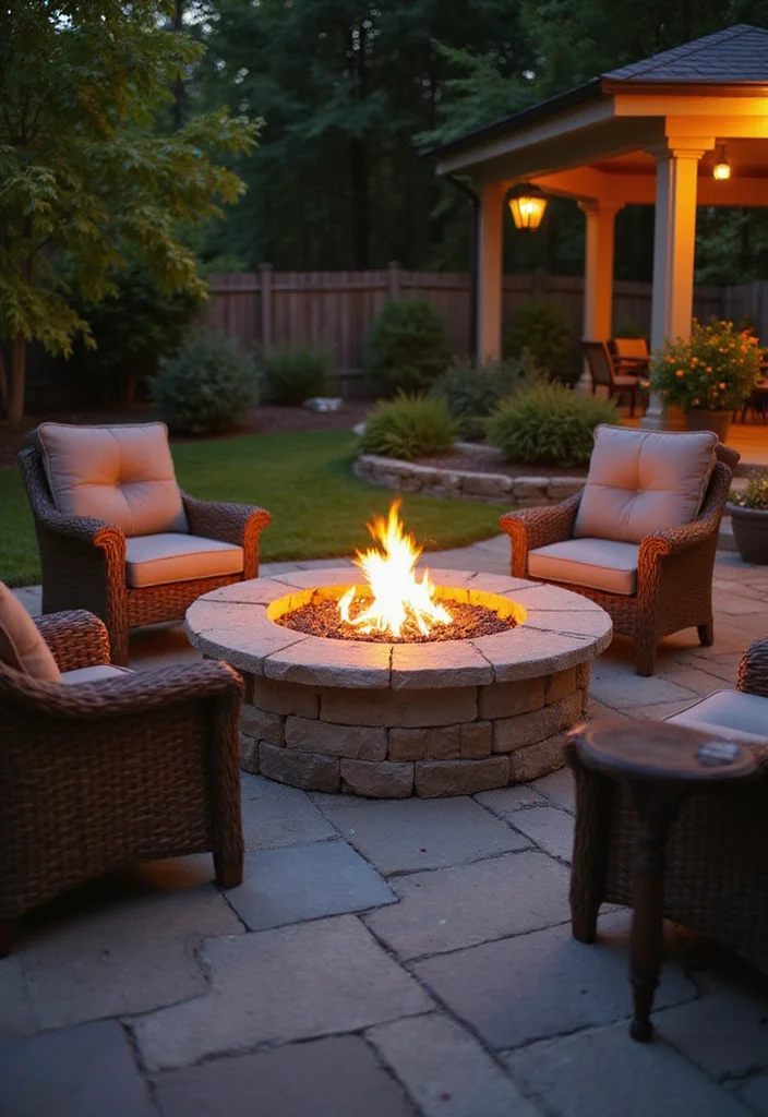 14 Hardscape Ideas for a Durable Structured Design in Your Eco Friendly Backyard 7. Fire Pits with Natural Stone
