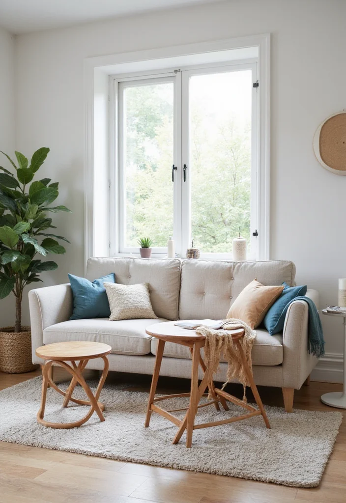 14 Living Room Furniture Ideas for Balanced Practical Layouts 3. Space Saving Furniture