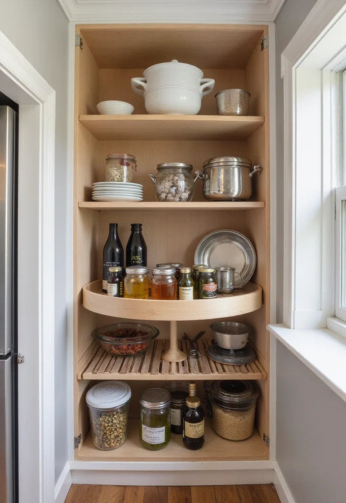14 Organizing Ideas Kitchen for Smart Efficient Everyday Use 10. Corner Cabinet Solutions