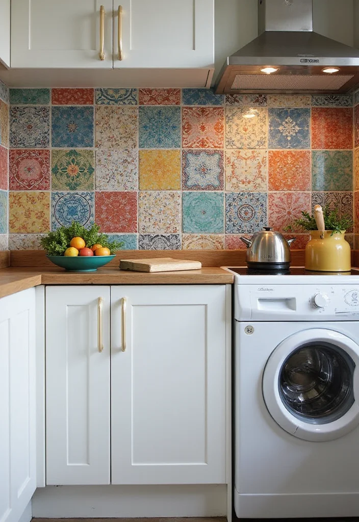 14 Small Kitchen Decorating Ideas for Clever Charming Updates 4. Colorful Backsplashes