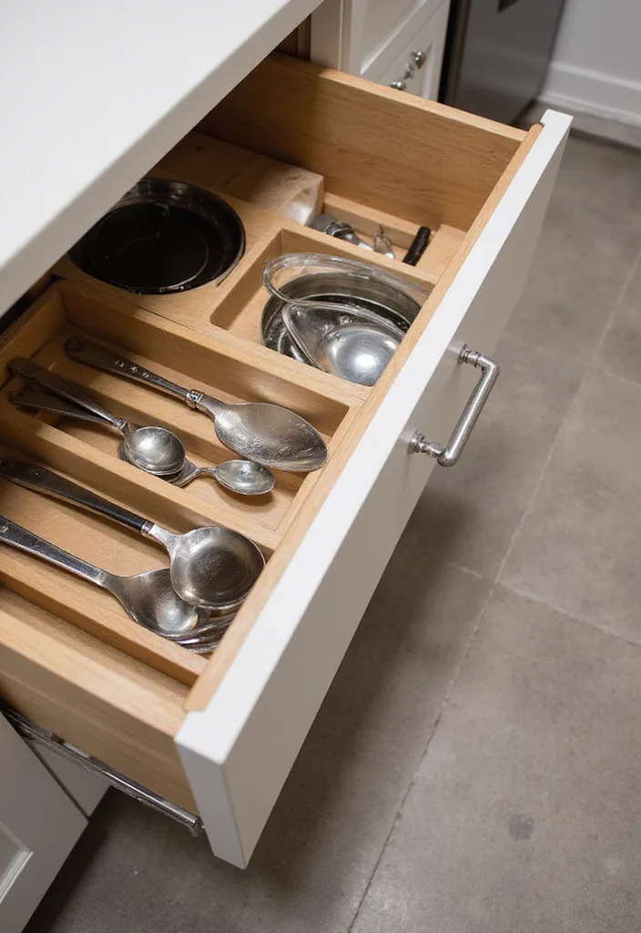 14 Small Kitchen Decorating Ideas for Clever Charming Updates 5. Clever Drawer Dividers