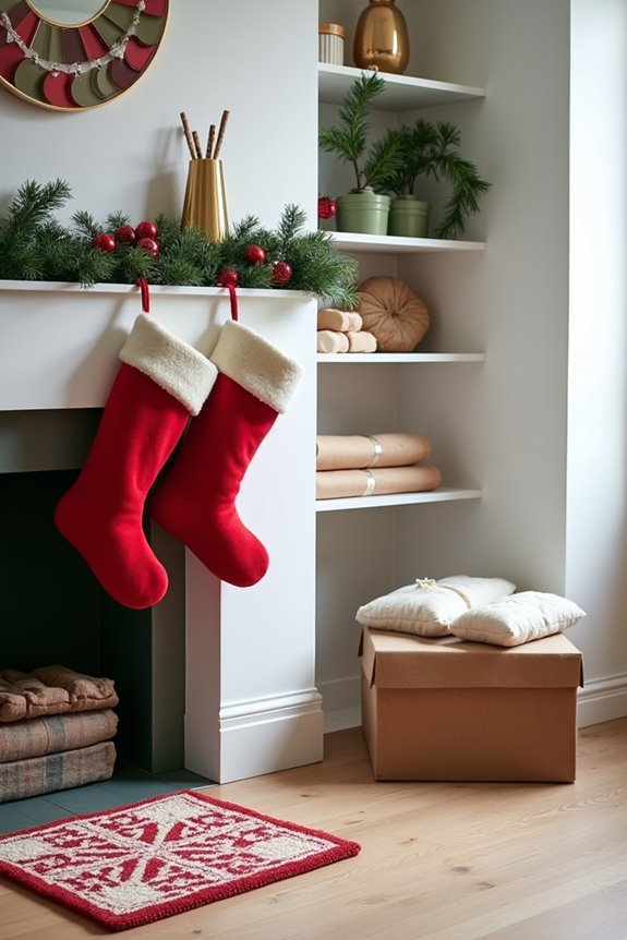 budget friendly holiday essentials stockings paper mats
