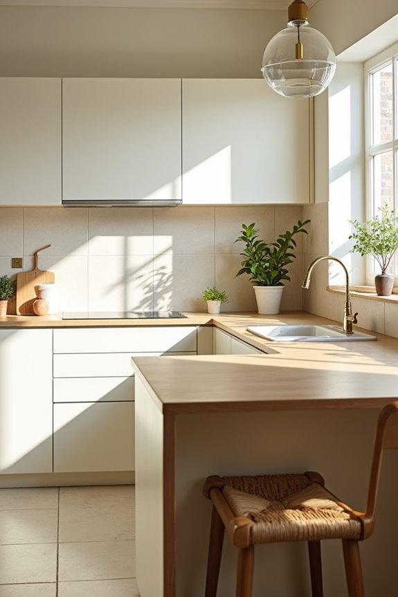 light airy kitchen palette be4o0