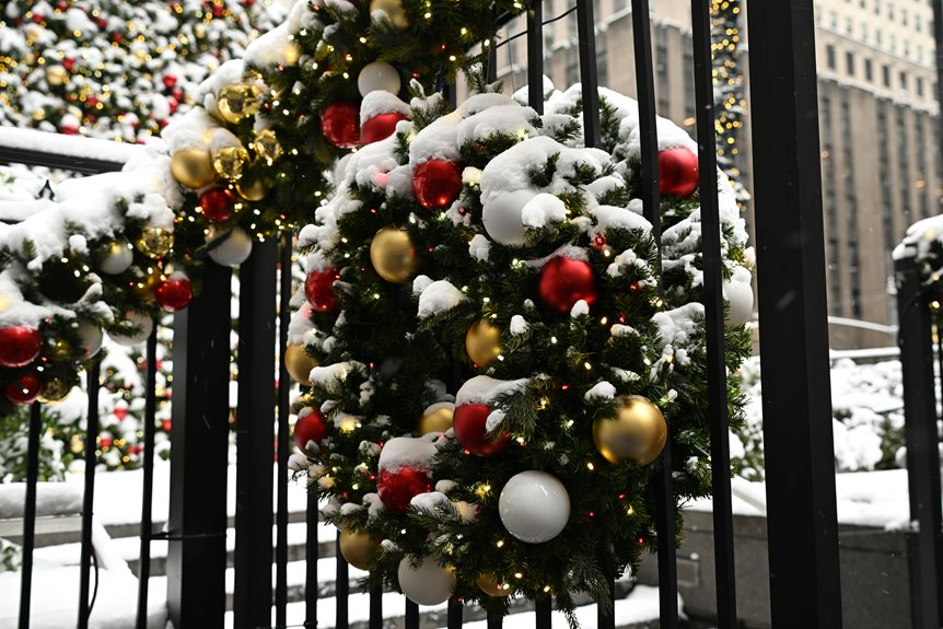 nyc holiday decorations schedule start