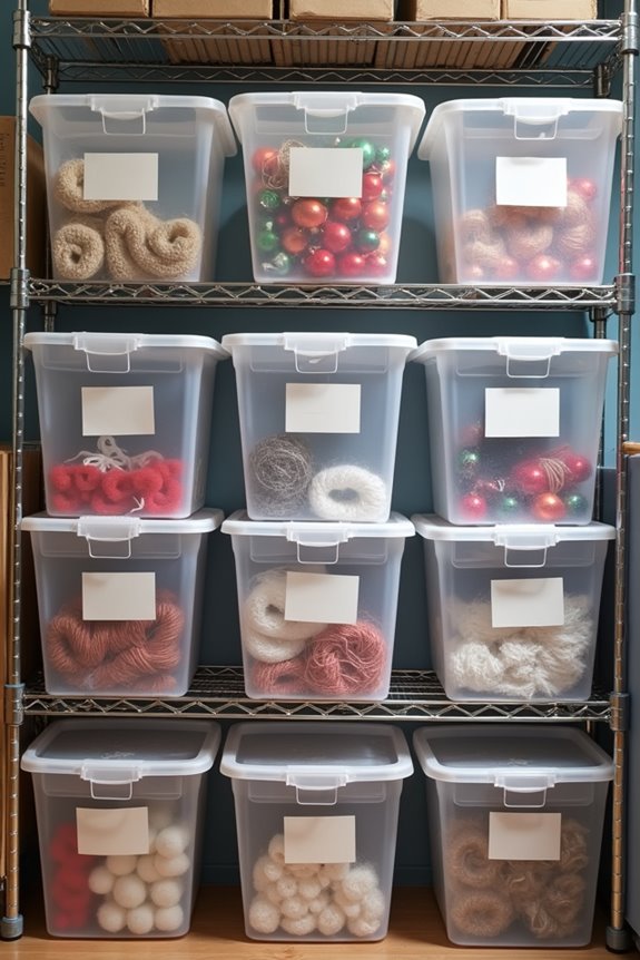 How to Store Holiday Decorations Without Damage 4 plastic bins protect holiday decorations better