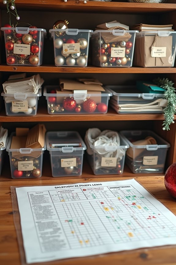 How to Store Holiday Decorations Without Damage 9 storage map for labeled bins