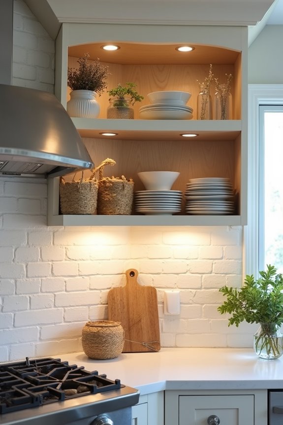 three cabinet ambiance options combined