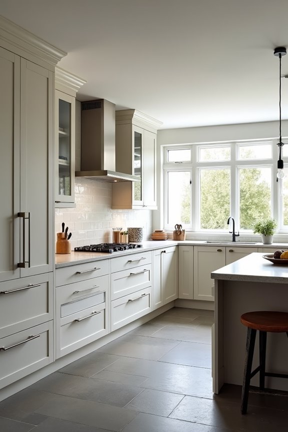 u shaped kitchen expansive storage efficiency